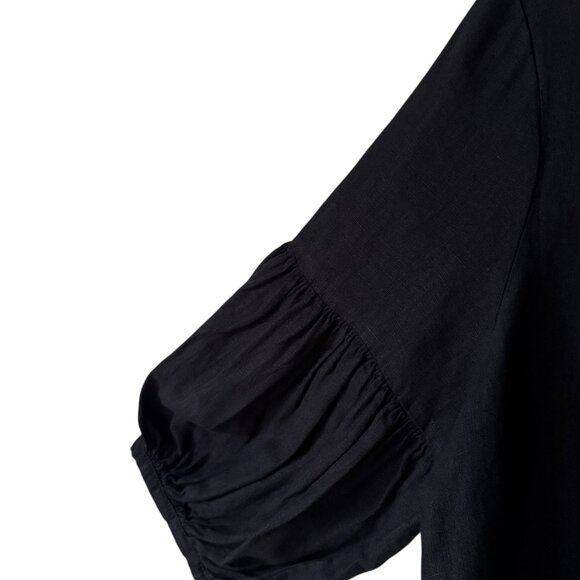 Bryn Walker XS Oversized Tunic Top Mini Dress Linen Comfy Breathable Lagenlook - Picture 11 of 16